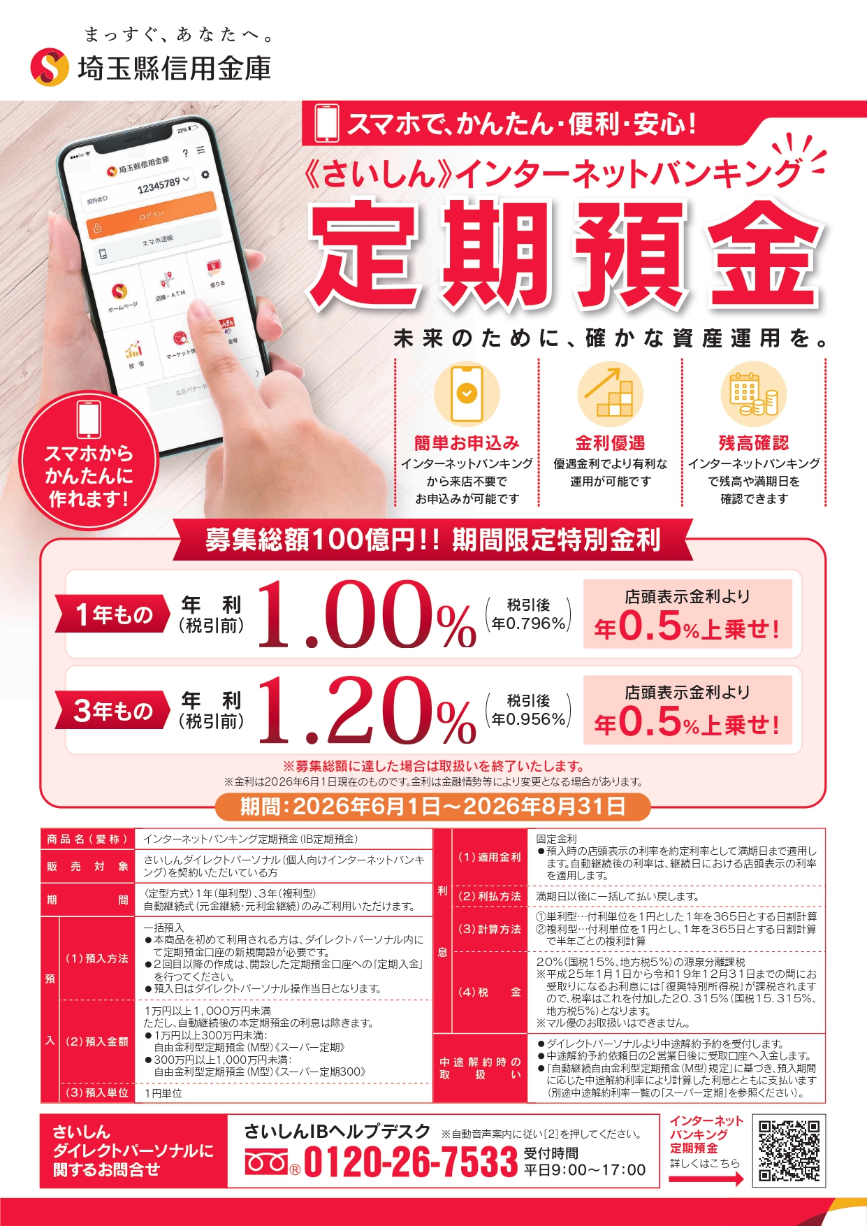 インターネットバンキング定期預金